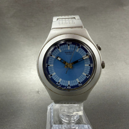Swatch irony Beam in The Night Watch Unisex 37mm Blue Dial Silver READ!!! NewBat5