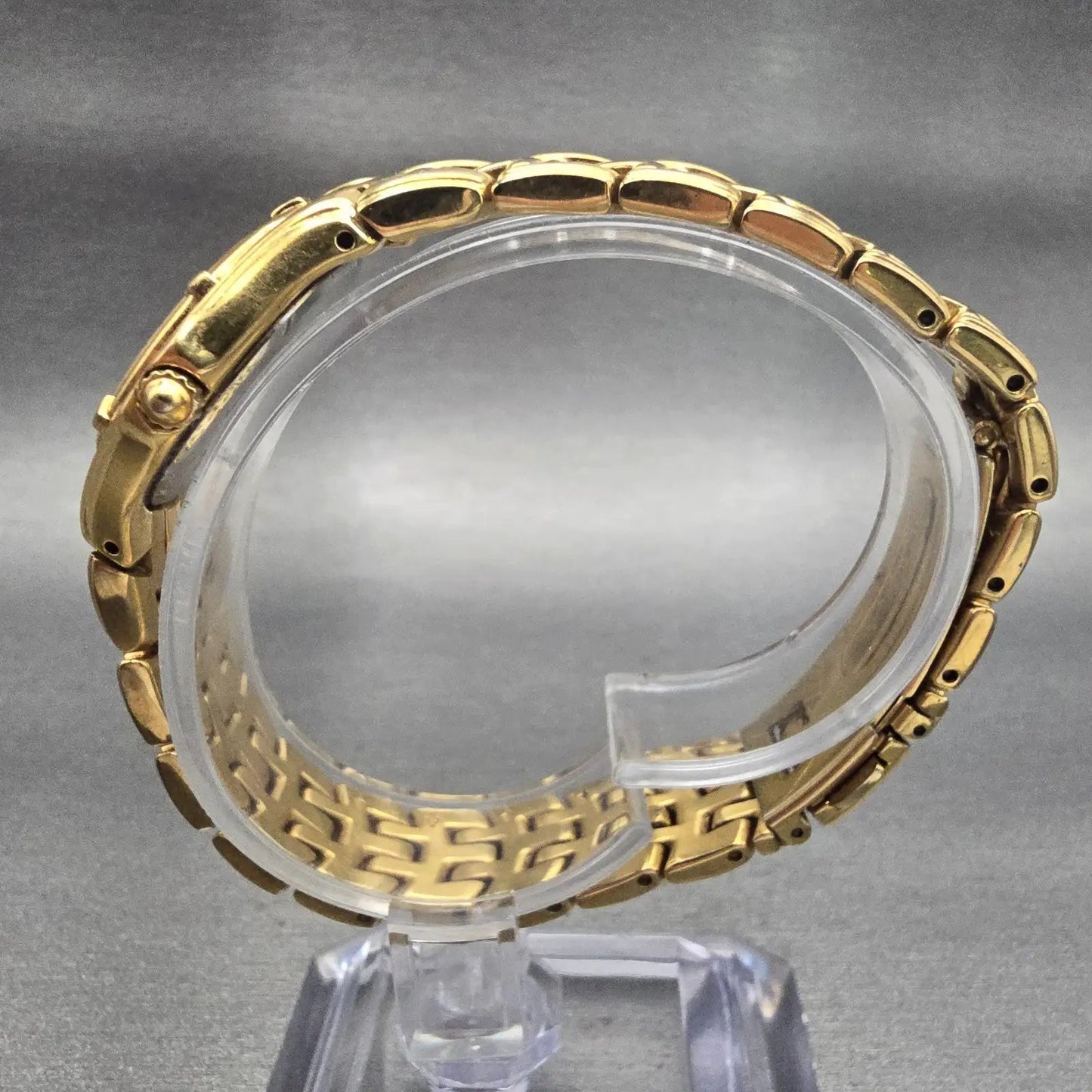 Seiko Watch Women 26mm White Dial Gold Tone Date Round V789-0369 New Battery VTG6
