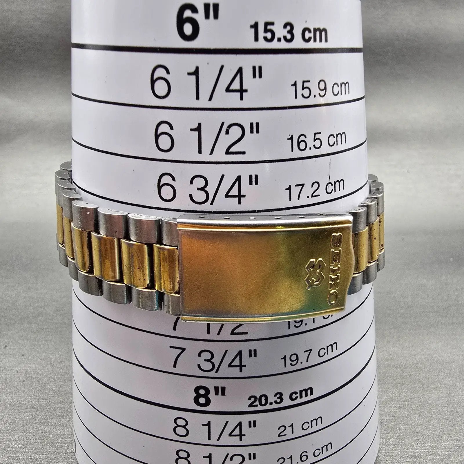 Seiko President Watch Men 35mm Silver Dial Two Tone Daydate 5H23-8020 New Batt9