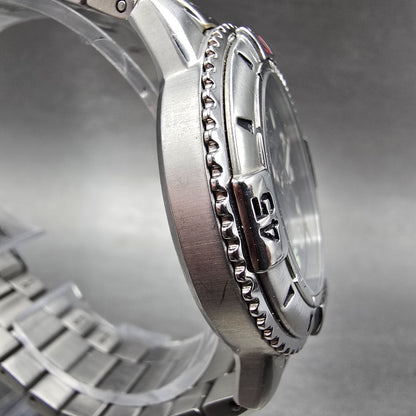 Bulova Marine Star Watch Men 38mm Blue Dial Silver Tone Date Round 96B40 PARTS4
