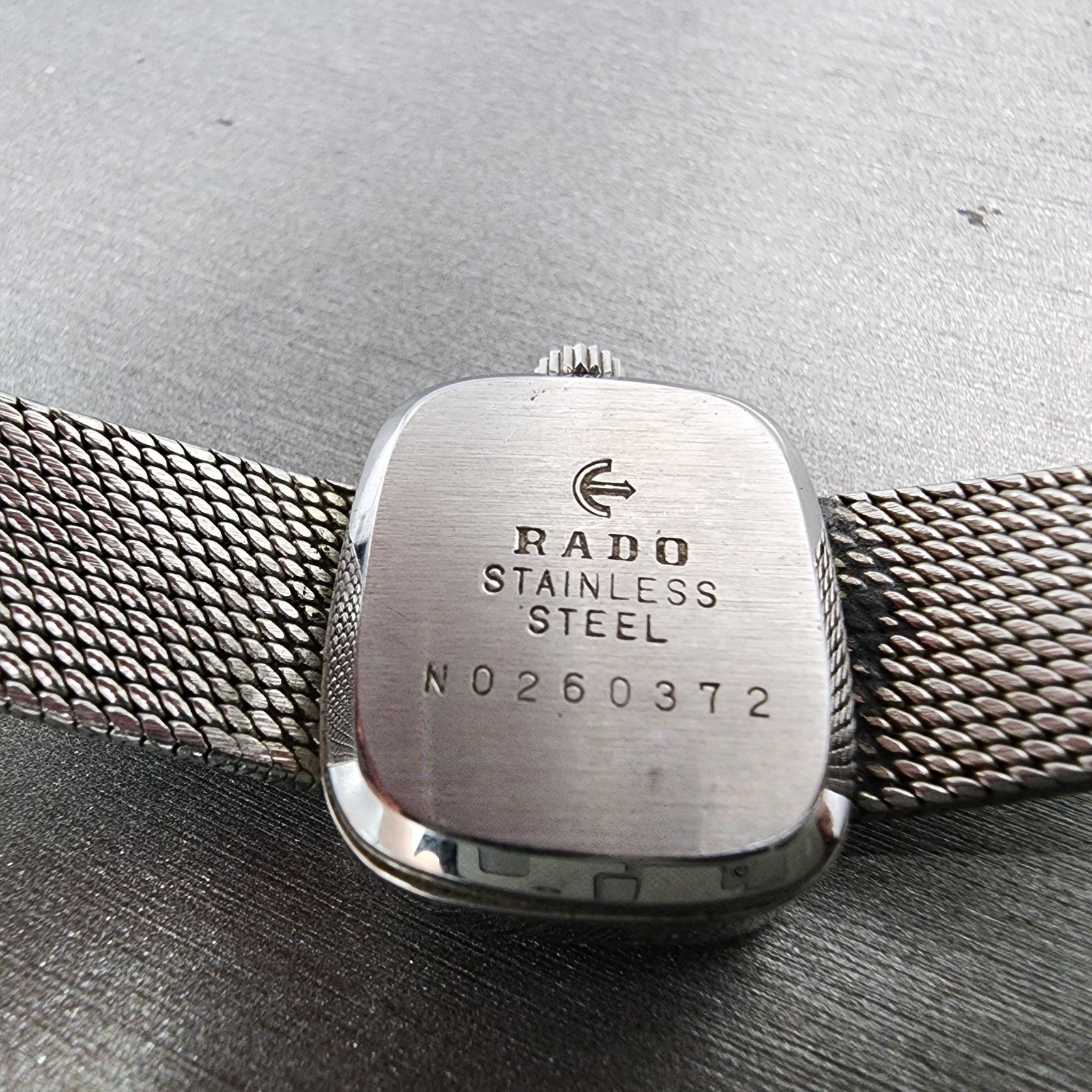 Rado Silky Watch Women 22mm Silver Dial Stainless Steel Rectangle Manual Wind9