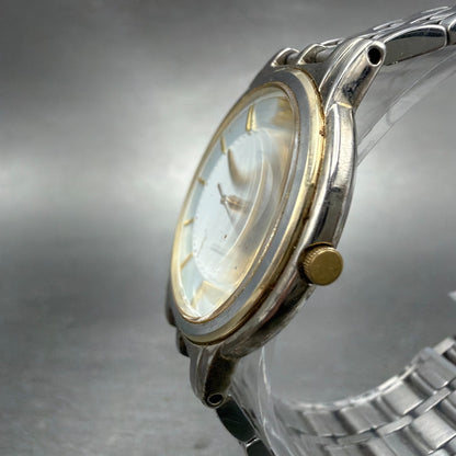 Seiko Lucent Watch Men 32mm White Dial Two Tone Round 5E21-6E90 PARTS3