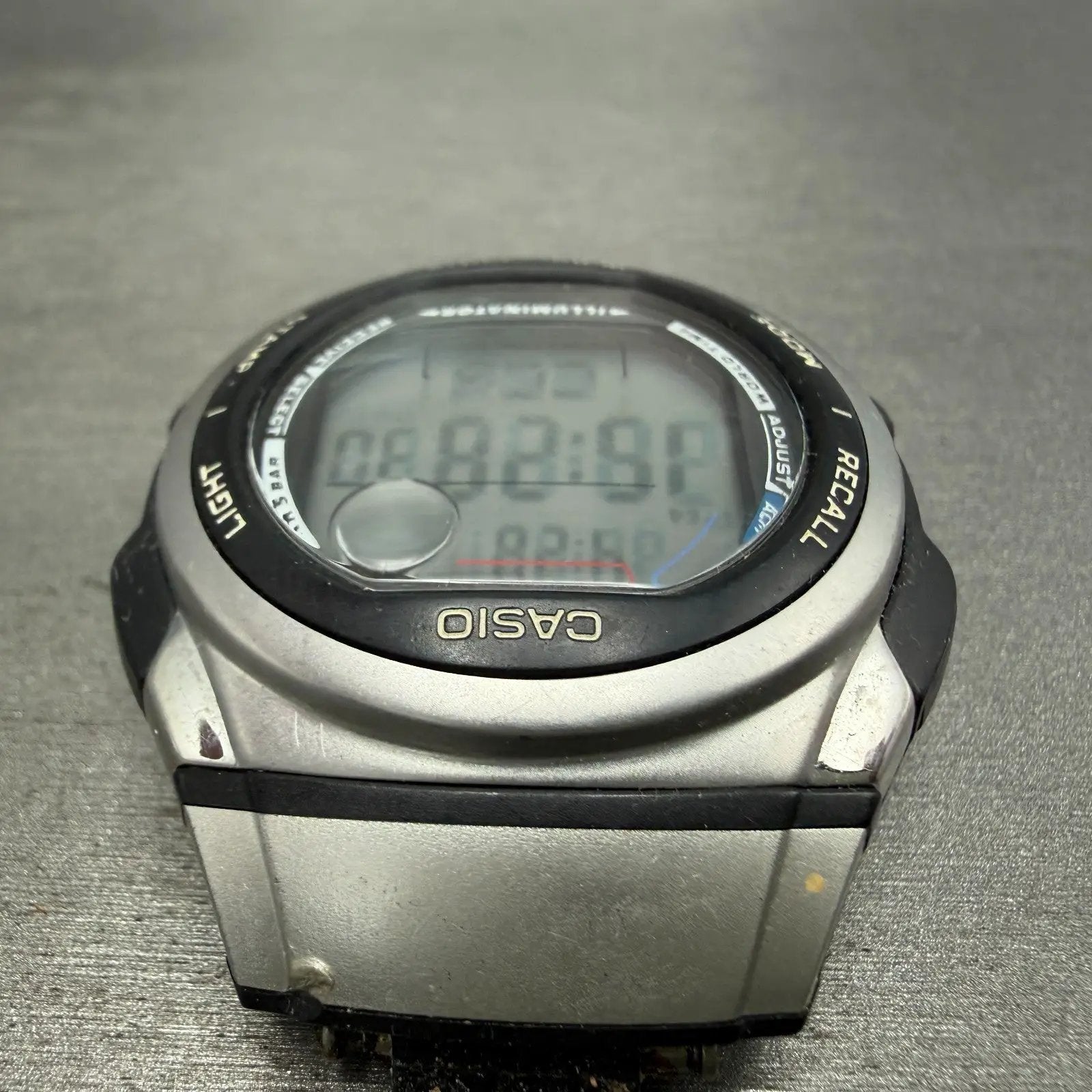 Casio WV-57HJ Watch Men 41mm Digital Silver Alarm Chronograph New Battery4
