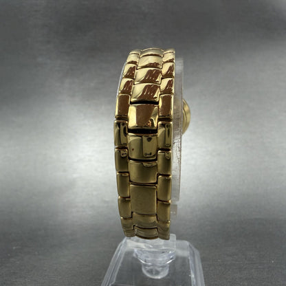 Gucci 3300L Watch Women 26mm Black Dial Gold Plated Round New Battery Vintage7