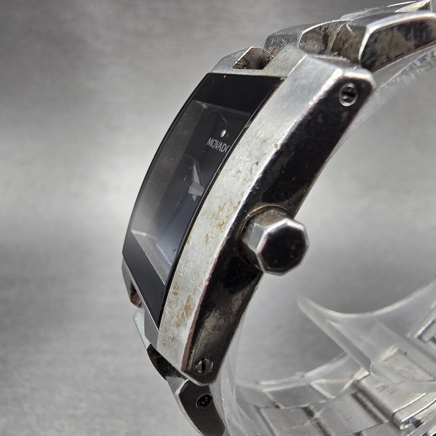 Movado Eliro Watch Women 22mm Black Dial Stainless Steel 84 C1 415.A PARTS3