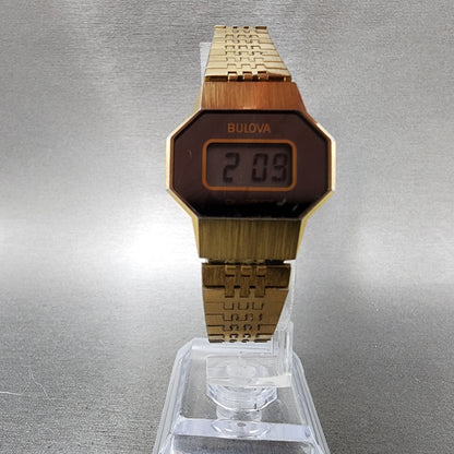Bulova Digital Watch Women 25mm LCD digital Octagon New Battery N7 VTG5