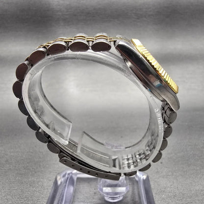 Citizen CQ Watch Women 25mm Brown Dial Two Tone Daydate 6000-R00413 New Battery8