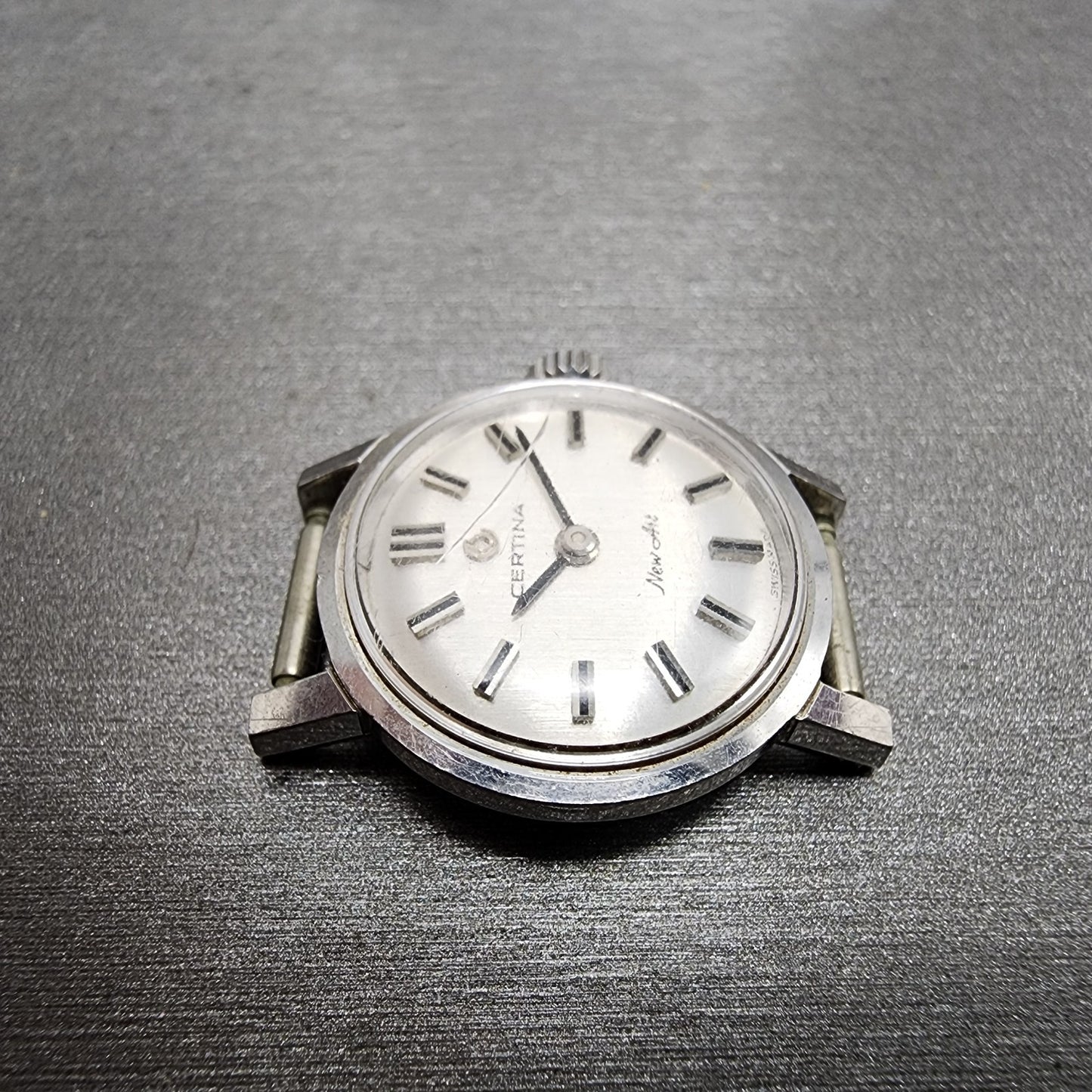 Certina New Art Watch Women 20mm White Dial Steel Round Manual Wind PARTS4