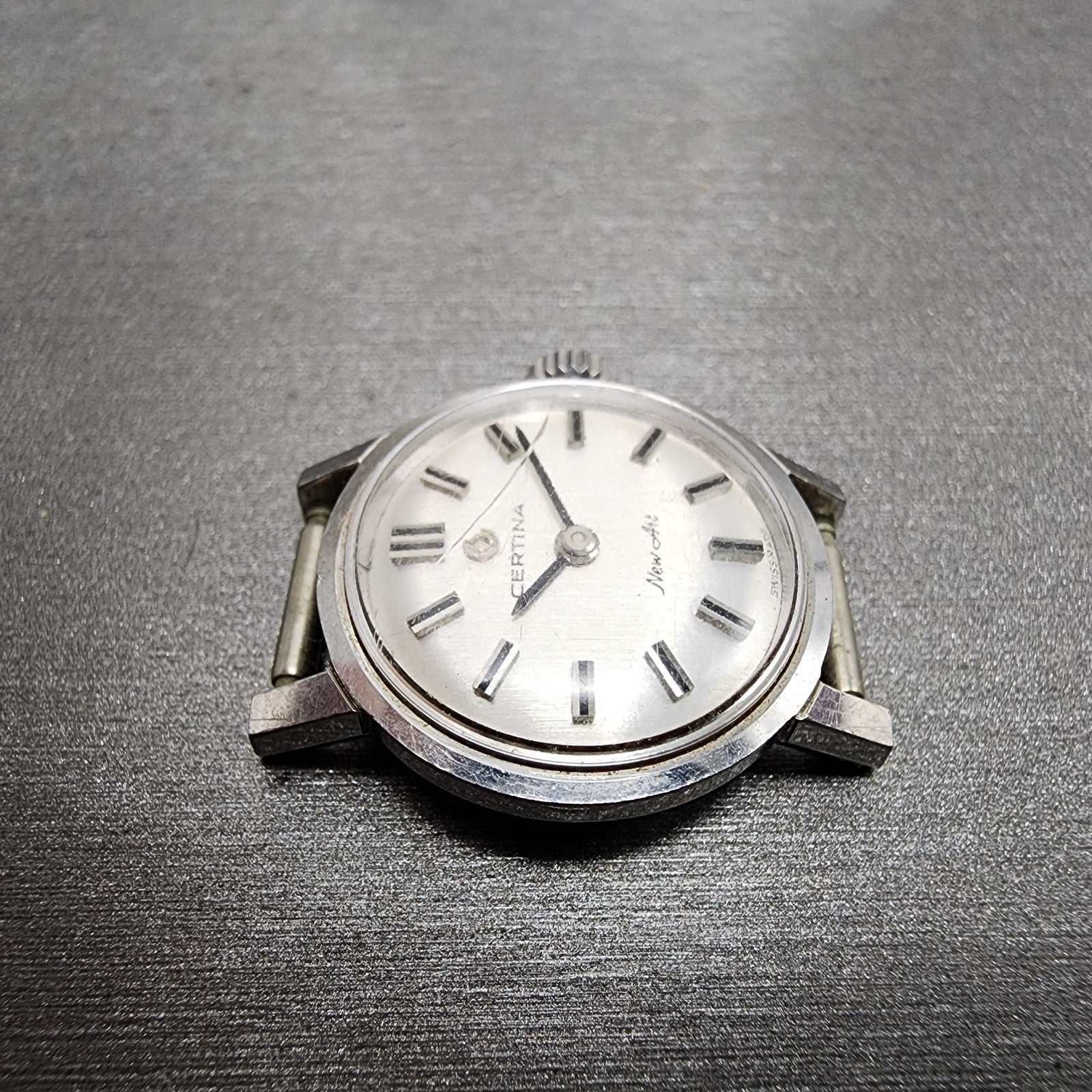 Certina New Art Watch Women 20mm White Dial Steel Round Manual Wind PARTS4