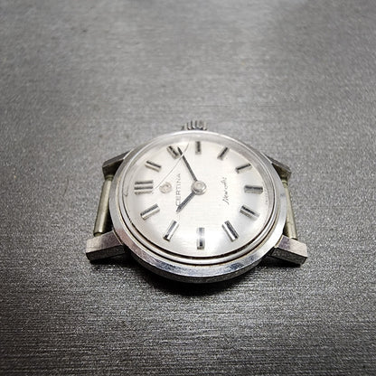 Certina New Art Watch Women 20mm White Dial Steel Round Manual Wind PARTS4
