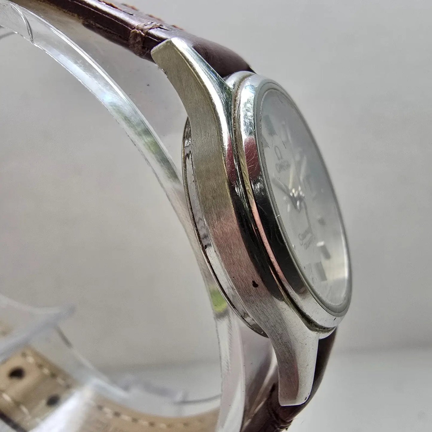 Omega Seamaster Watch Women 23mm Silver Dial Steel Date Round 1380 New Battery3
