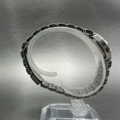 Seiko Watch Women 26mm Silver Dial Two Tone Date Round 7n82-0at0 New Battery IOJ8