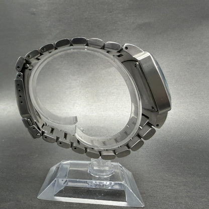Nixon The Player Watch Men 40mm Black Dial Steel Rectangle New Battery Diamond8