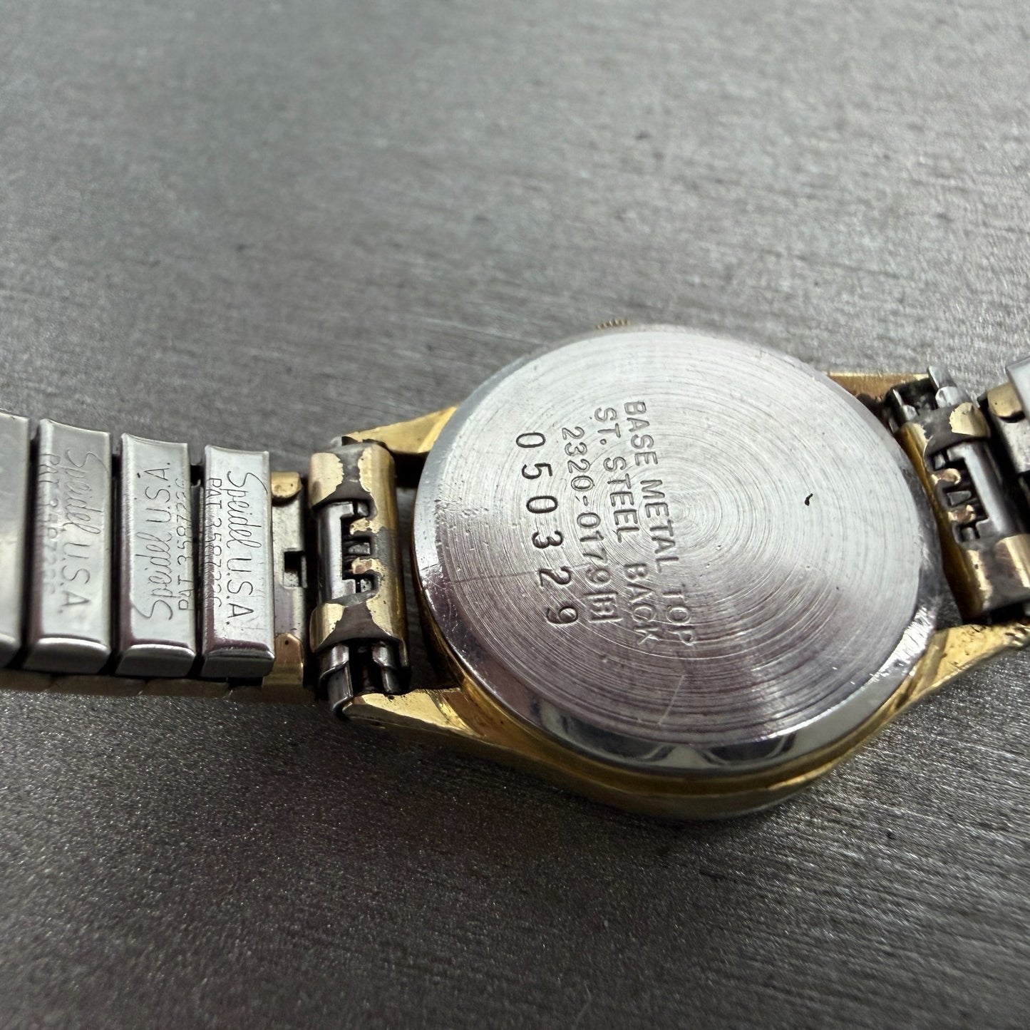 Seiko Watch Women 20mm Champagne Dial Gold Tone Round 2320-0179 New Battery VTG9