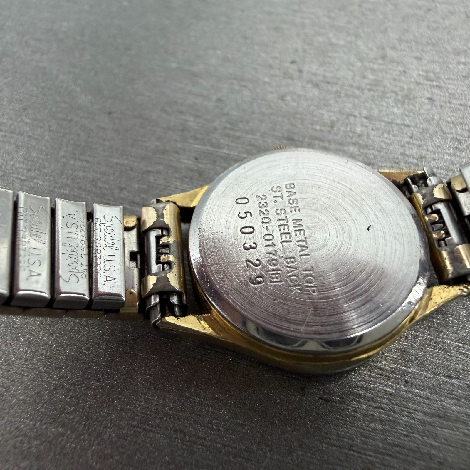 Seiko Watch Women 20mm Champagne Dial Gold Tone Round 2320-0179 New Battery VTG9