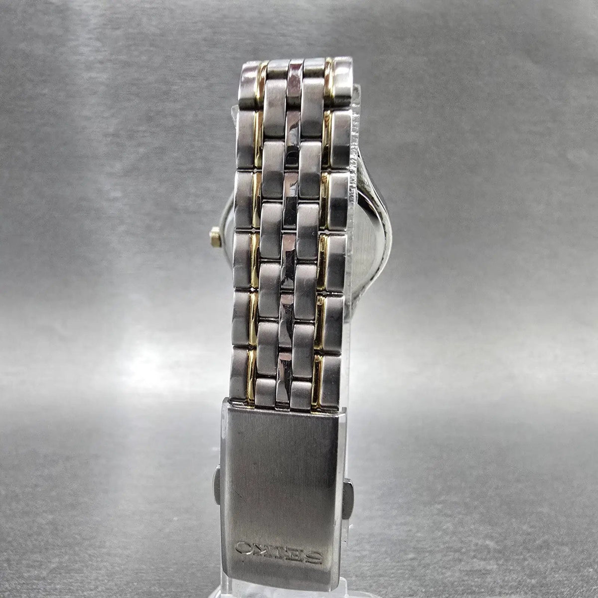 Pulsar Solar Watch Women 28mm Blue Dial Silver Date Round V182-0AE0 Works9