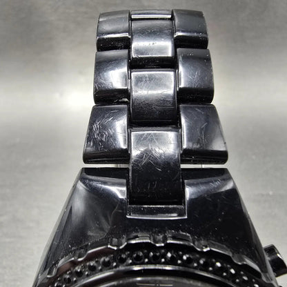 Adidas Cambridge Chronograph Watch Men 44mm Black Dial Black Date New Battery4
