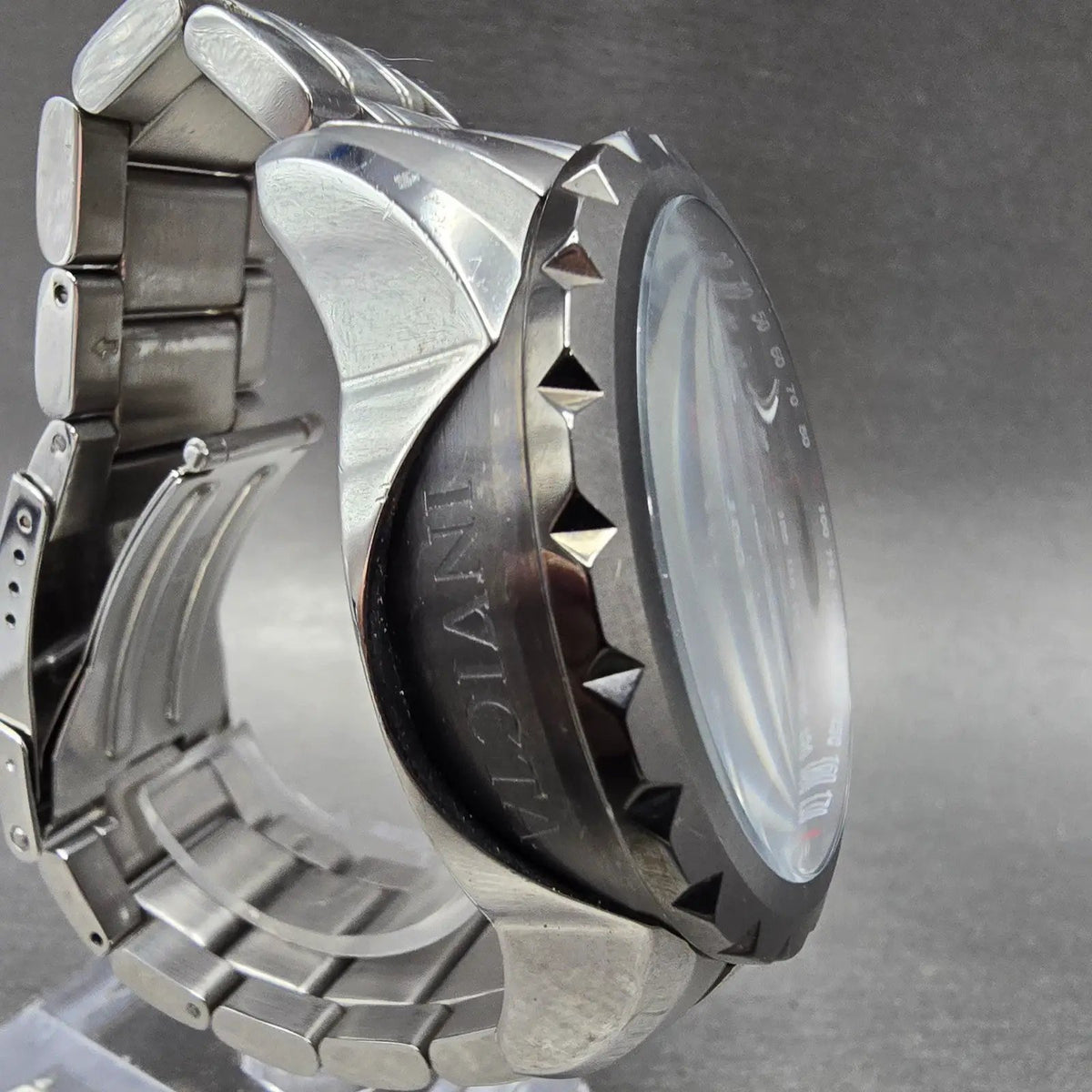 Invicta Aviator Chronograph Watch Men 48mm Gray Dial Steel Date New Batt 281453