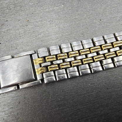 Citizen Bracelet 18mm Stainless Steel Two Tone Vintage Japan ONLY ONE END LINK13