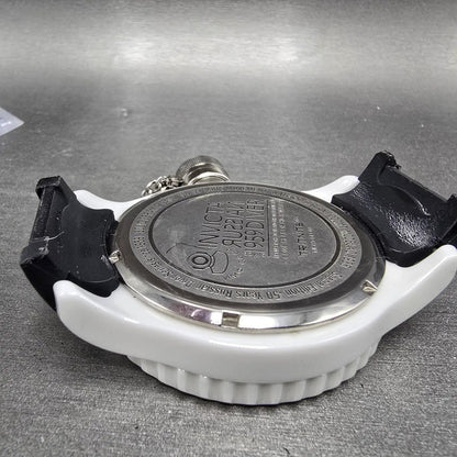 Invicta Russian Diver Watch Men 51mm Black Dial White Ceramic Round 1935 New Bat7