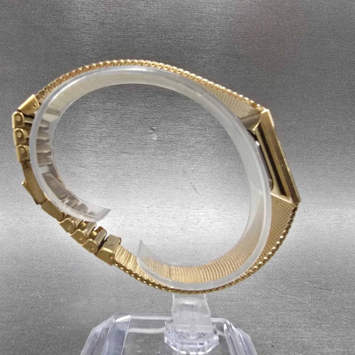 Longines Tank Watch Women 21mm Gold Dial Gold Tone Rectangle New Battery VTG9