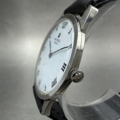 Universal Geneve Watch Men 31mm White Dial Steel Manual Wind 842101 Runs VTG2