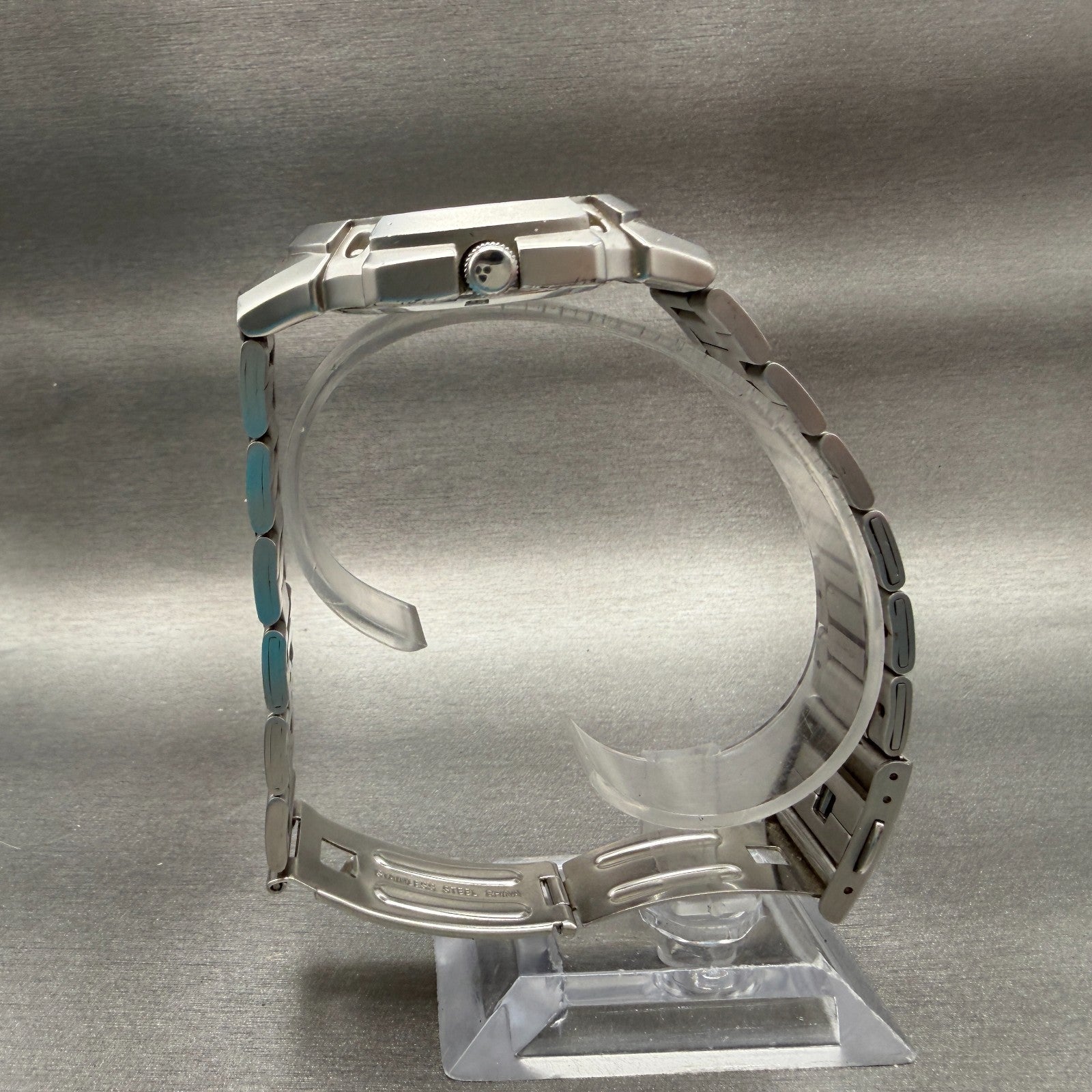 Casio MTP-3036 Watch Men 41mm Blue Dial Silver Tone Date Round PARTS!!!!!!!!!!!!5