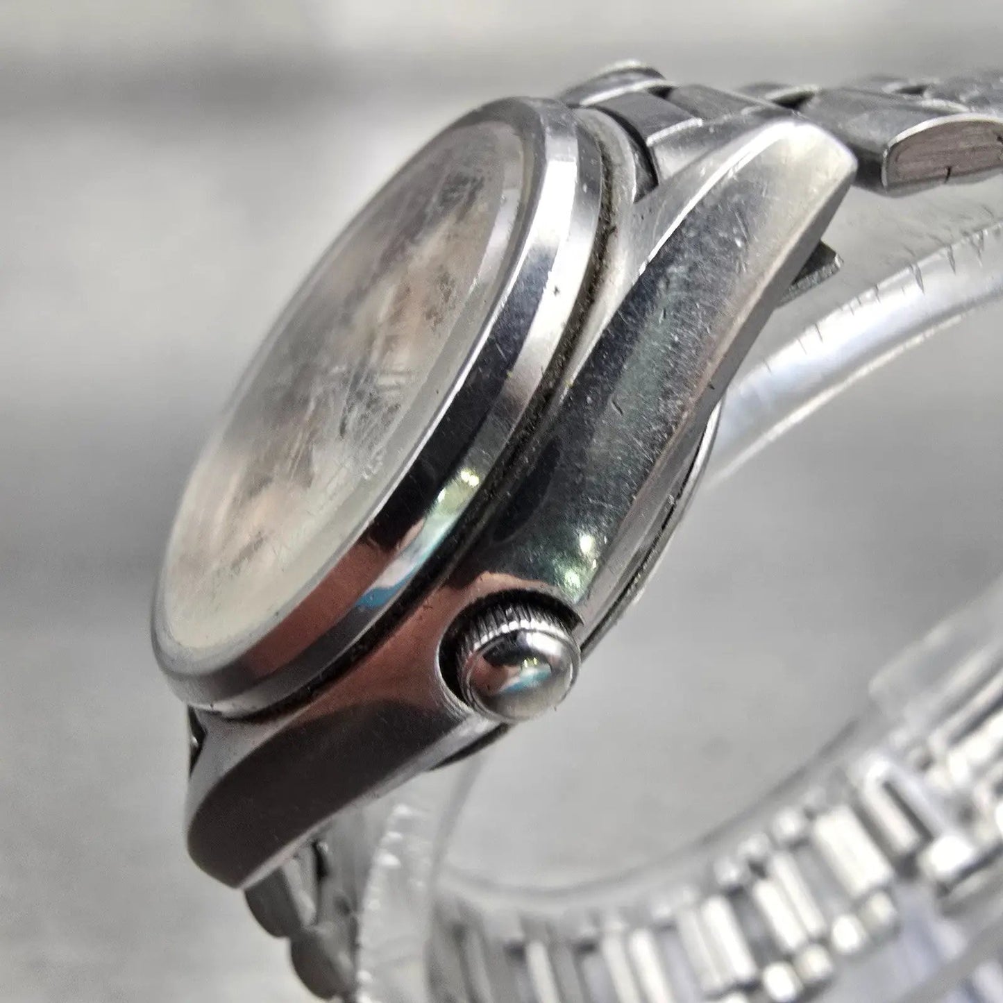 Seiko SQ Watch Women 24mm Bronze Dial Silver Tone Daydate 3423-0099 New Battery2