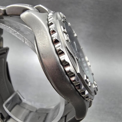 Fossil Dive Watch Men 40mm Gray Dial Titanium Chronograph Round TI-5010 New Batt3