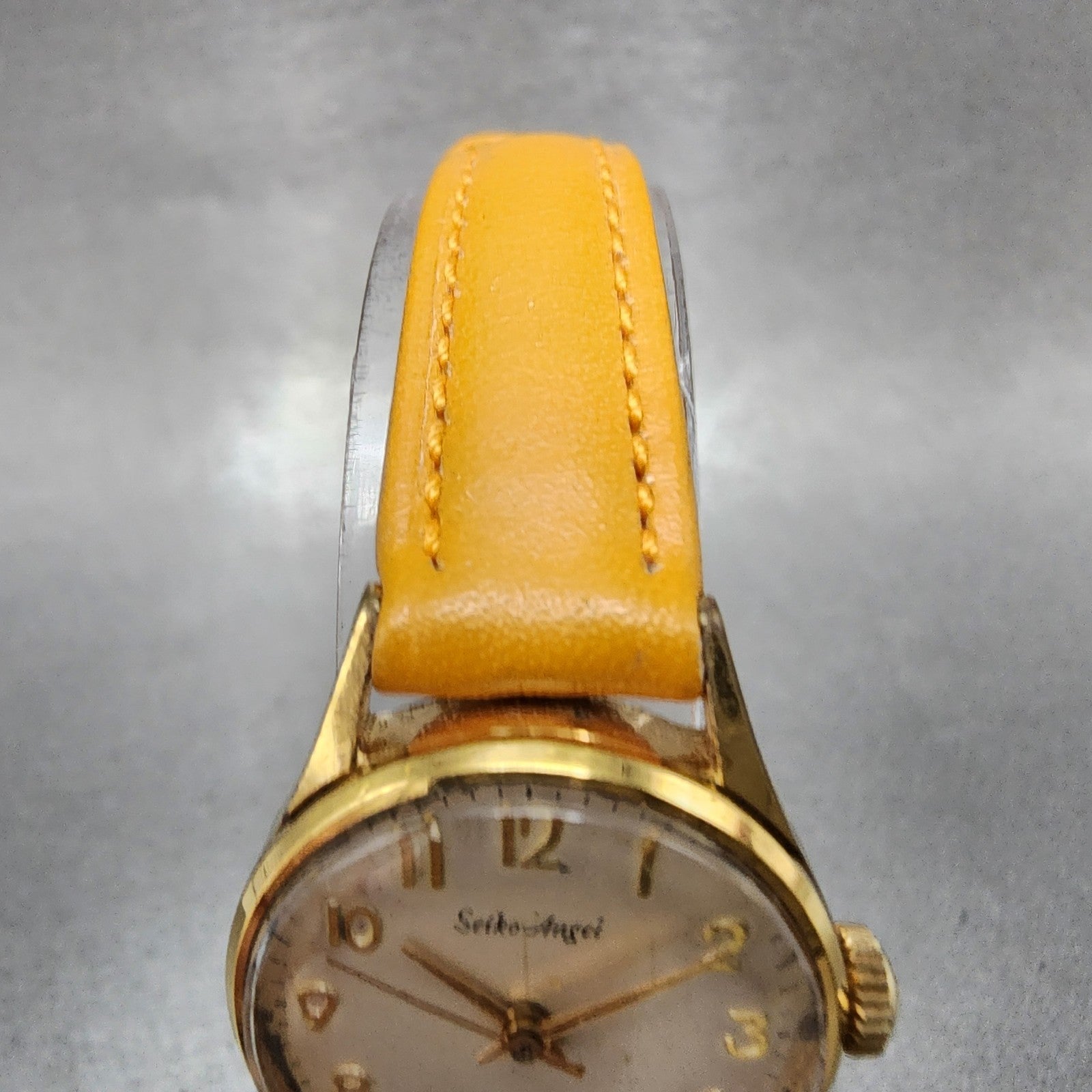 Seiko Angel Watch Women 23mm White Dial Gold Plated Manual Wind 10040030 Runs4