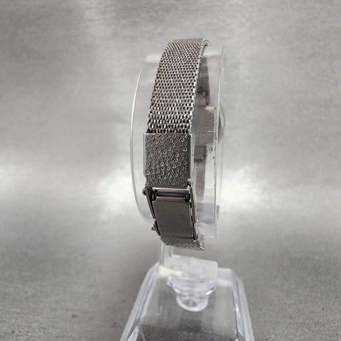 Seiko Watch Women 16mm Silver Dial Silver Tone Rectangle 115189 Manual Runs7