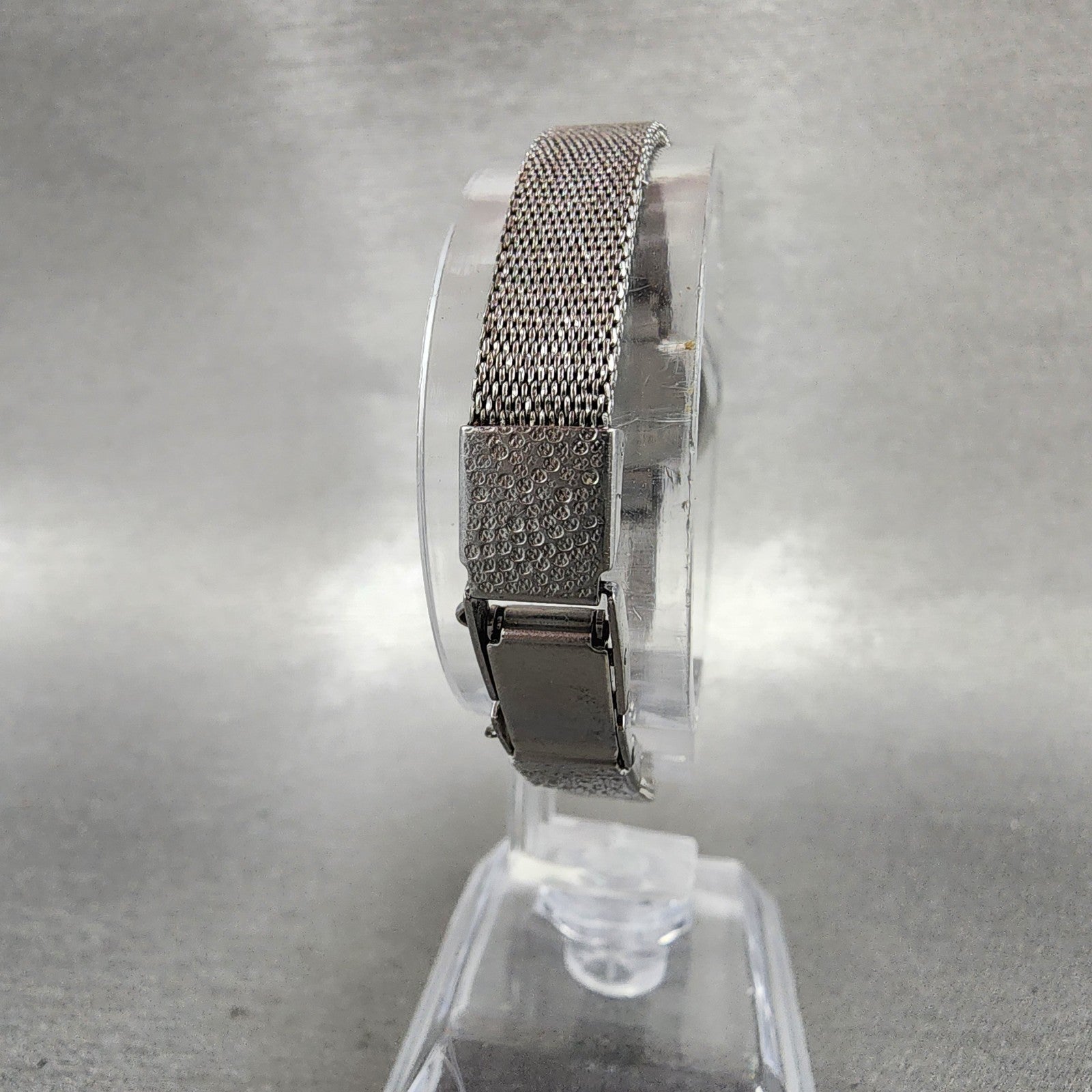 Seiko Watch Women 16mm Silver Dial Silver Tone Rectangle 115189 Manual Runs7
