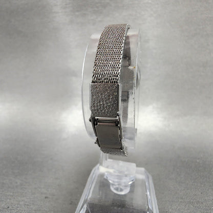 Seiko Watch Women 16mm Silver Dial Silver Tone Rectangle 115189 Manual Runs7