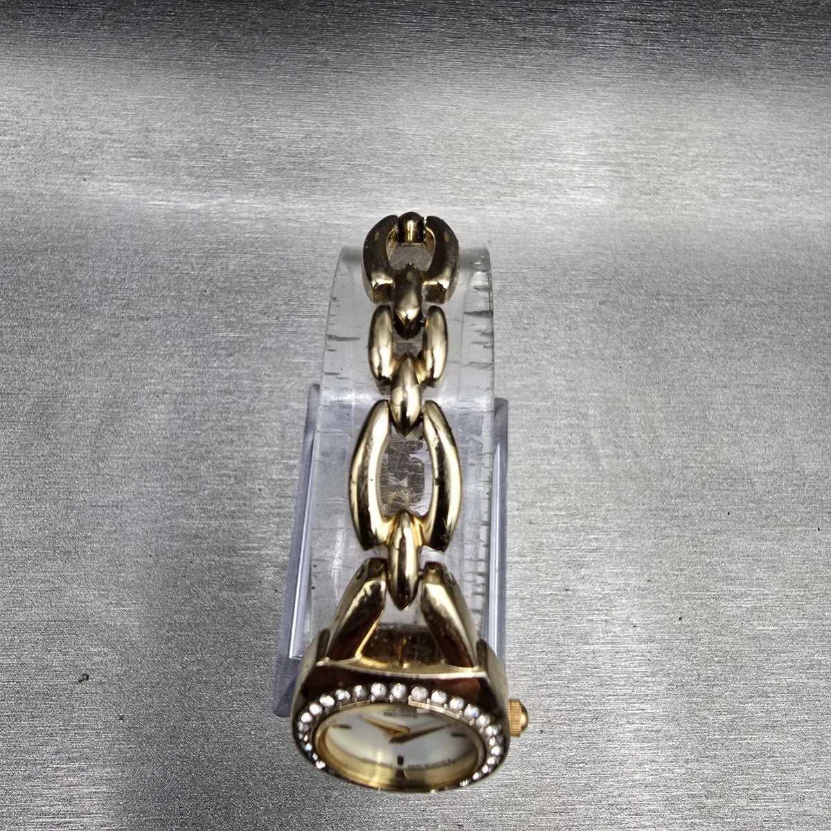 Citizen Watch Women 19mm MOP Dial Gold Crystal Bezel 920-S021103 New Battery JP4
