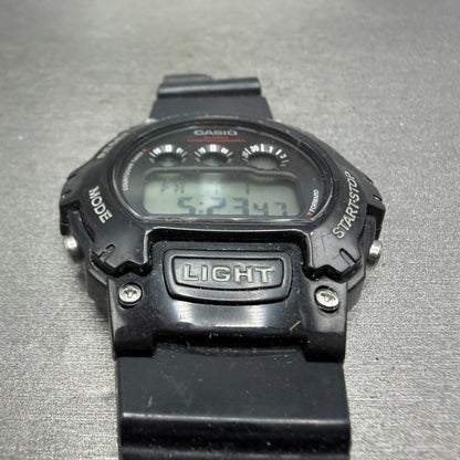 Casio Illuminator W-214HC Watch Men 45mm Black Alarm Chrono Digital New Battery2