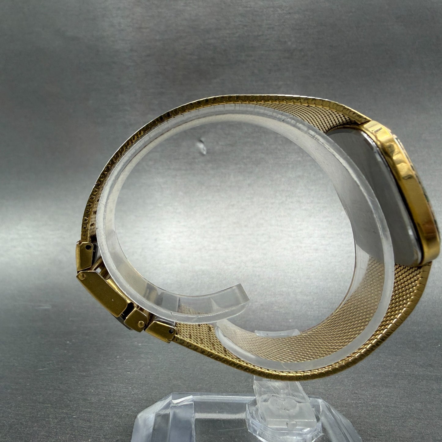 Seiko Dolce Watch Men 31mm Silver Dial Gold Tone 9641-5040 New Battery Vinatge8