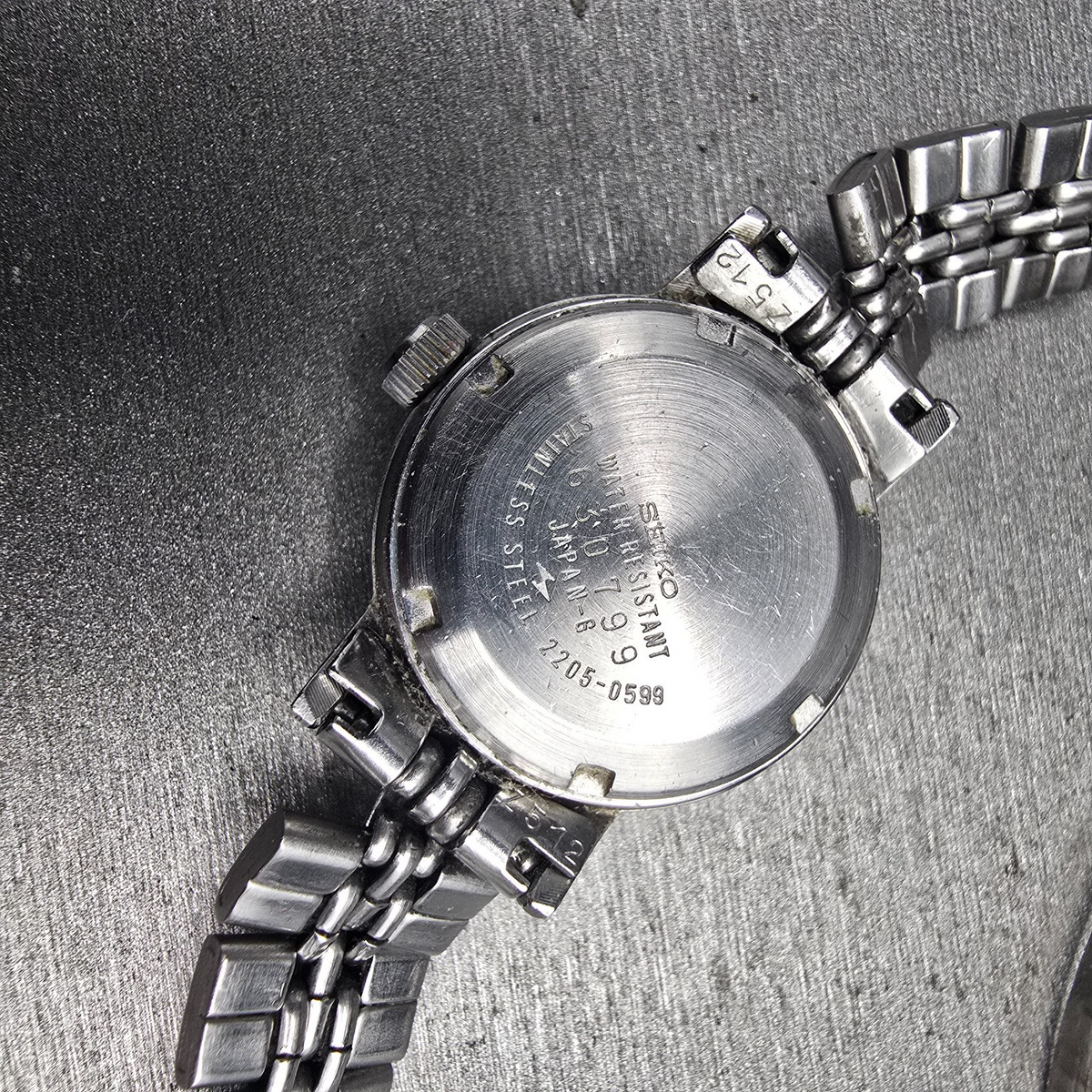 Seiko Automatic Watch Women 23mm Silver Dial Silver Hi-Beat Date 2205-0599 Works10