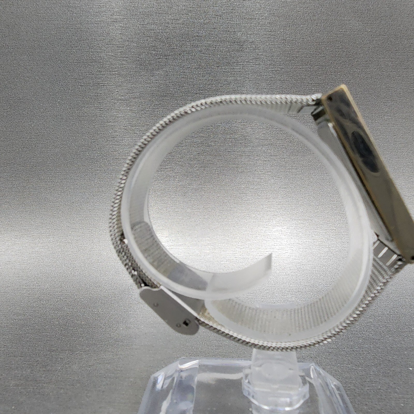 Skagen Tank Watch Women 22mm White Dial Stainless Steel Rectangle New Battery8