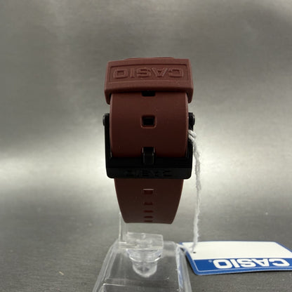 Casio MQ-24 Watch Men 34mm Black Dial Red Tone Round Resin Plastic7