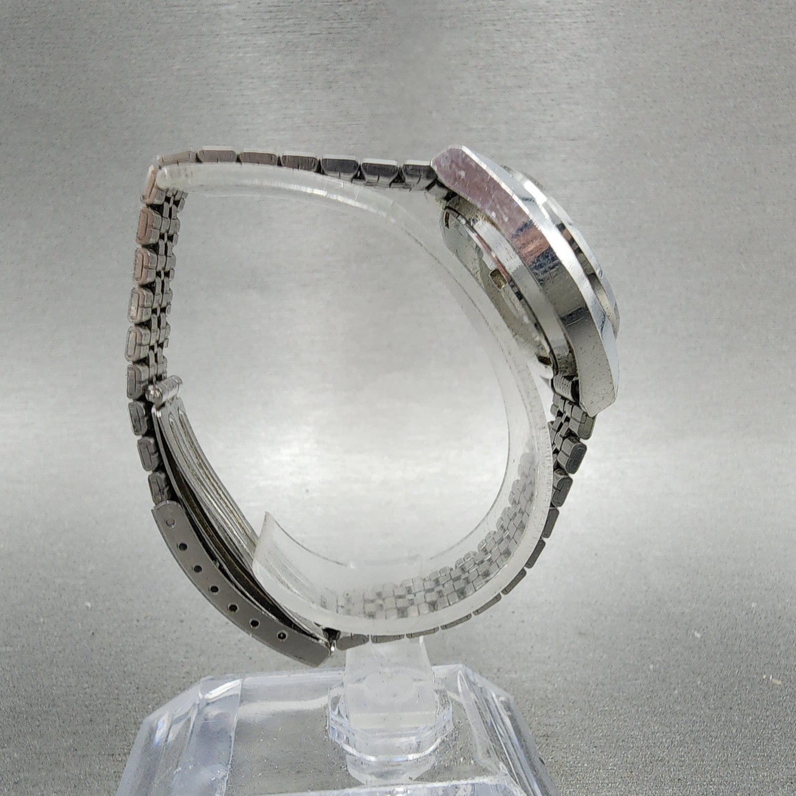 Seiko Automatic Watch Women 26mm Pink Dial Silver Tone Daydate 27060340 PARTS9