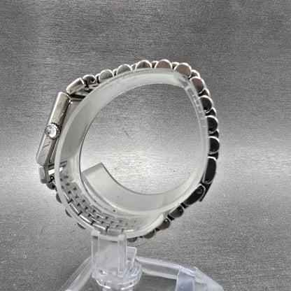 Coach Tank Watch Women 17mm White Dial Silver Tone Rectangle 0820 New Battery6