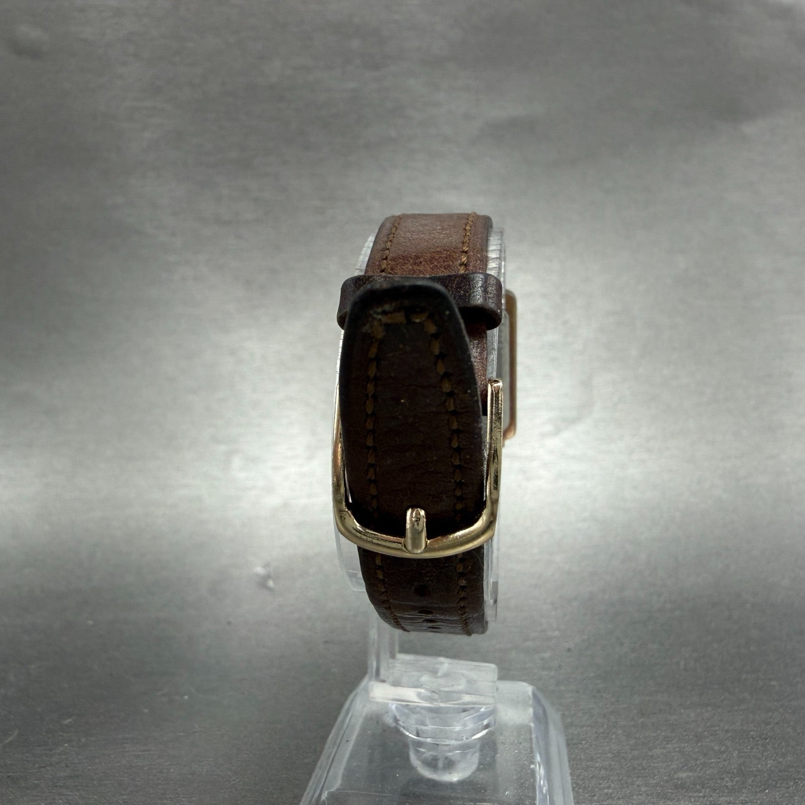 Seiko Tank Watch Women 20mm Champagne Dial Gold Tone 2Y01-5B09 New Battery VTG7