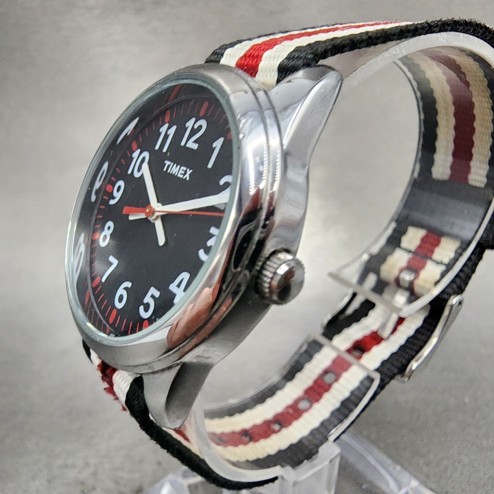 Timex Watch Women 31mm Black Dial Silver Tone Round TW7C10200 New Battery2