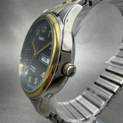 Timex Charles Street Watch Men 36mm Gray Dial Two Tone Daydate T26481 NewBattery2