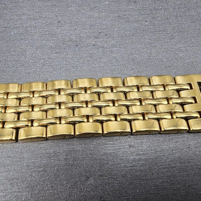 Seiko Bracelet 15mm Stainless Steel Gold Tone Vintage Japan 43G6-BI2