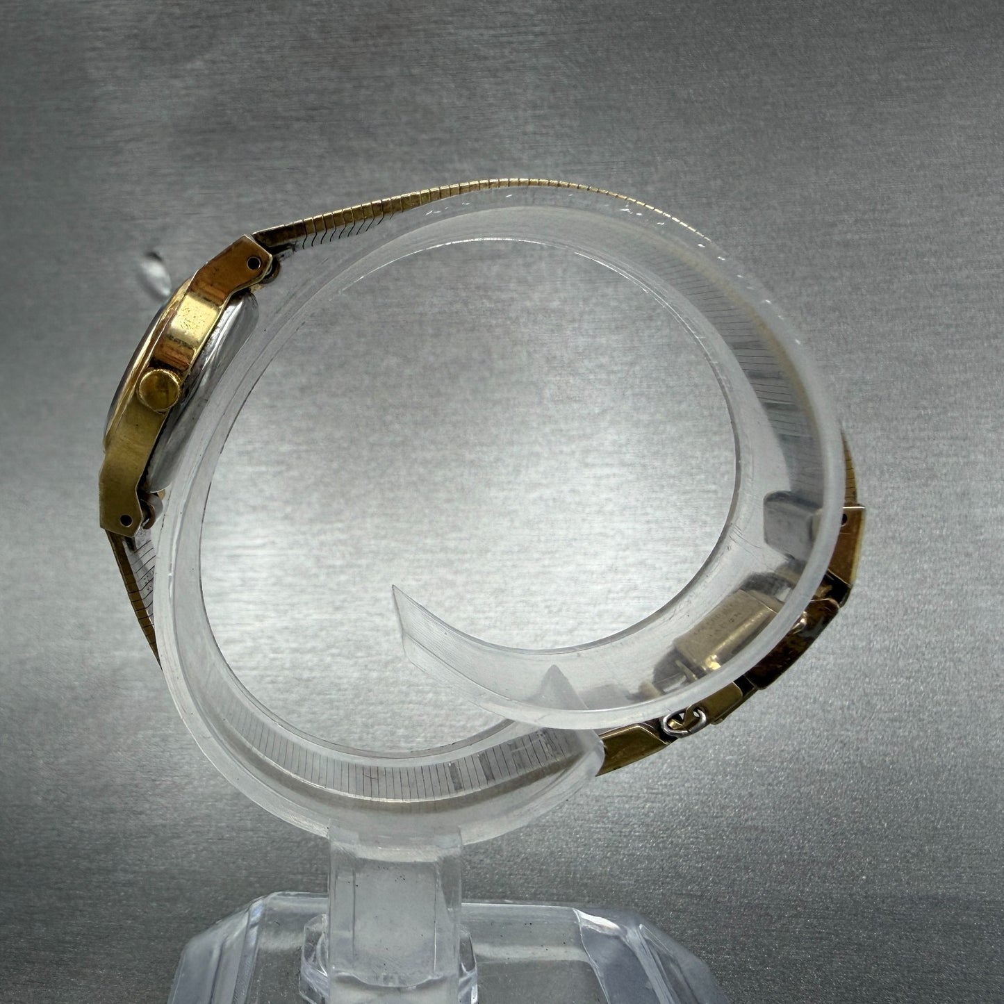 Pulsar Watch Women 18mm Black Dial Gold Tone Round Y590-0109 New Battery6