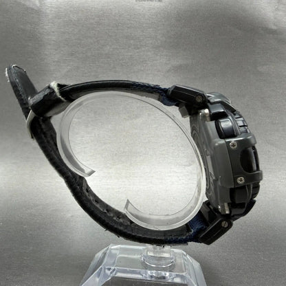 Casio Protrek Watch Men 54mm Blue Triple Sensor Daydate Digital PRG-40 New Batt8