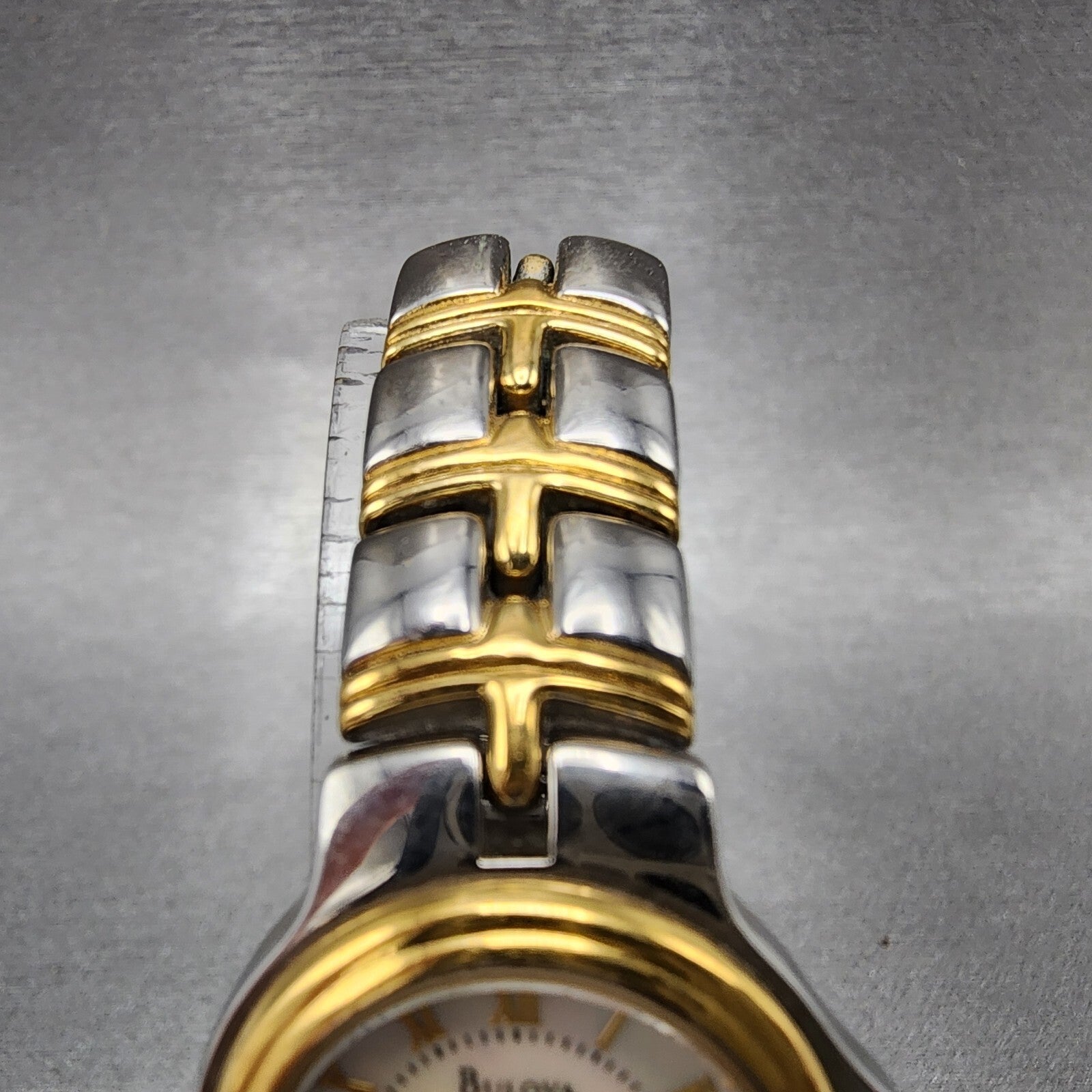 Bulova Watch Women 24mm MOP Dial Two Tone Round 98L56 New Battery4
