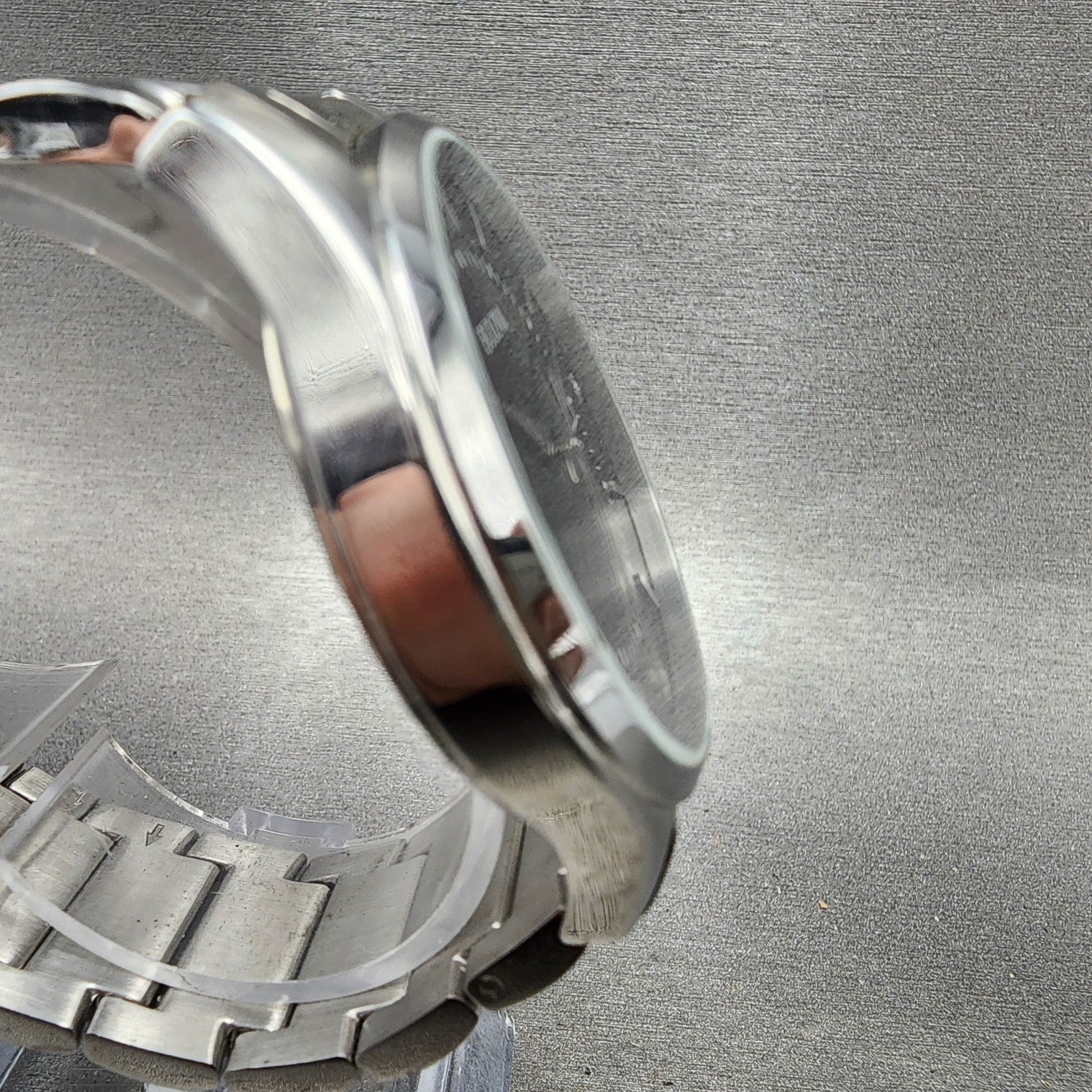 Bulova Watch Men 40mm Black Dial Steel Date Diamonds Round 96D142 New Battery3