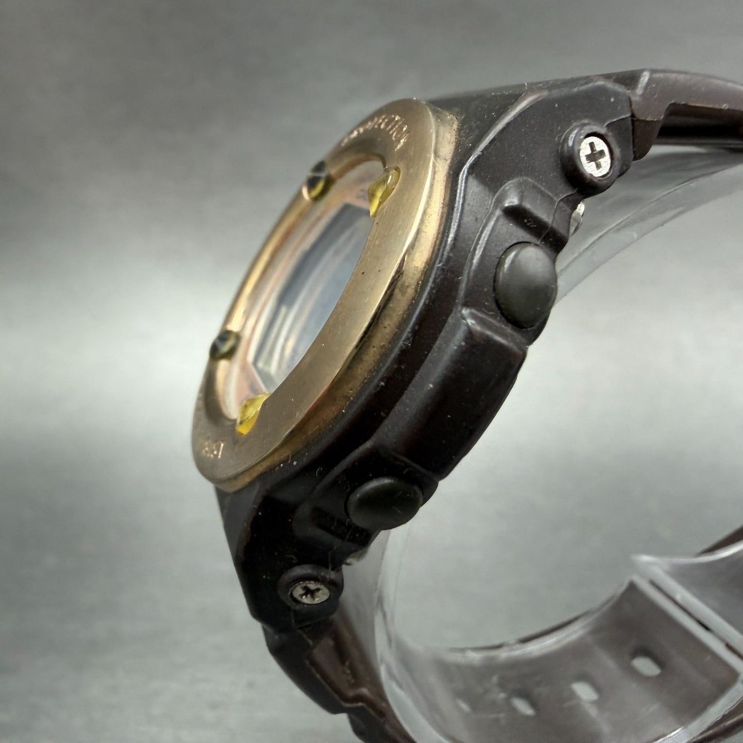 Casio Baby-G Watch Women 37mm Digital Brown&Gold Alarm Chrono BG-1300G New Batt2